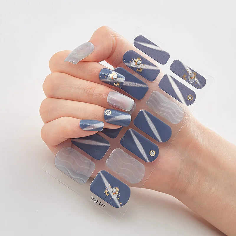 20 Vibrant Colors Nail Wraps Full Cover Nail Stickers for a Unique Nail Art Look