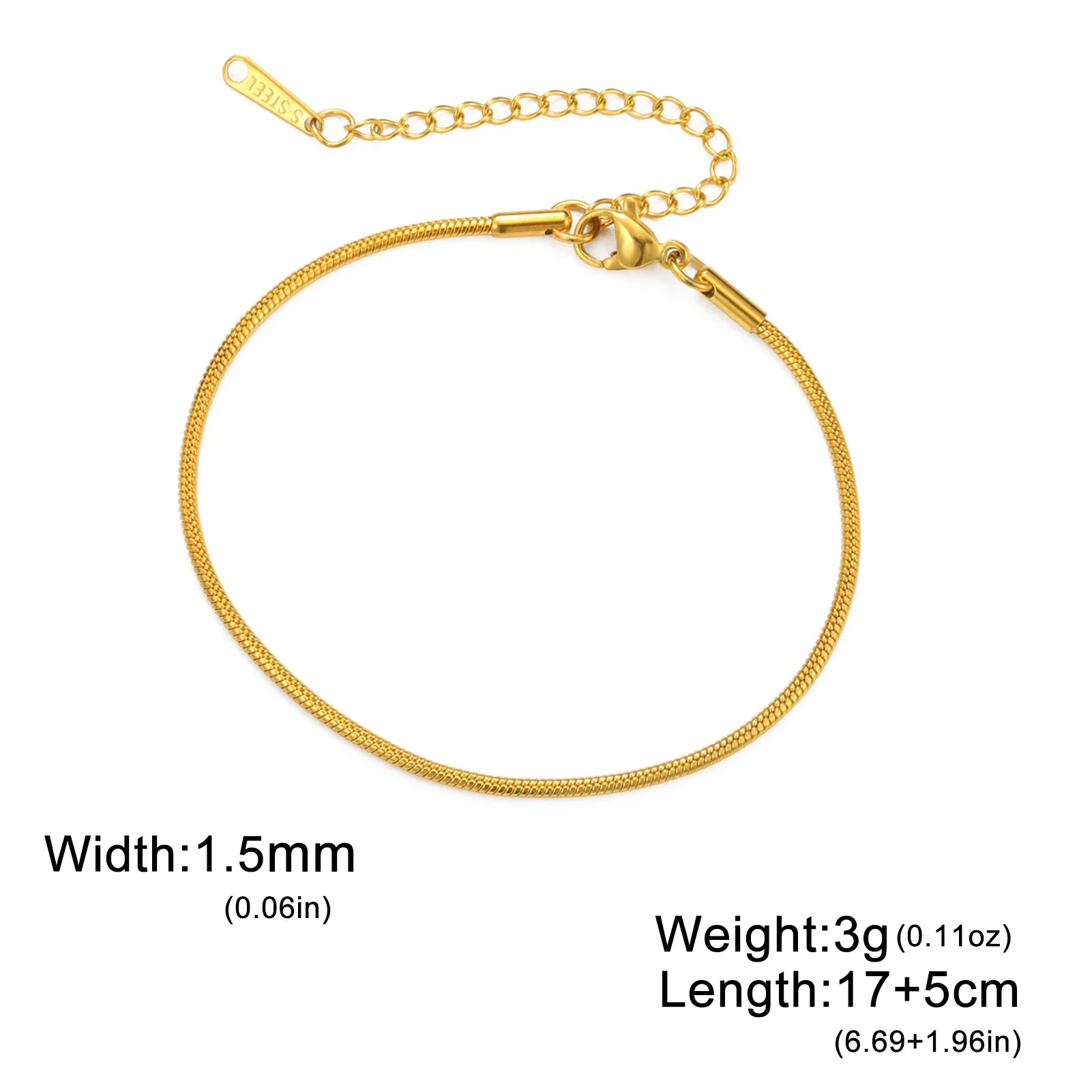 Bracelet Velora – Chaîne Dorée Twist

Bracelet moderne en acier inoxydable couleur or au design chaîne torsadée élégant. Un bijou minimaliste et tendance, parfait pour sublimer vos tenues au quotidien ou lors d’occa