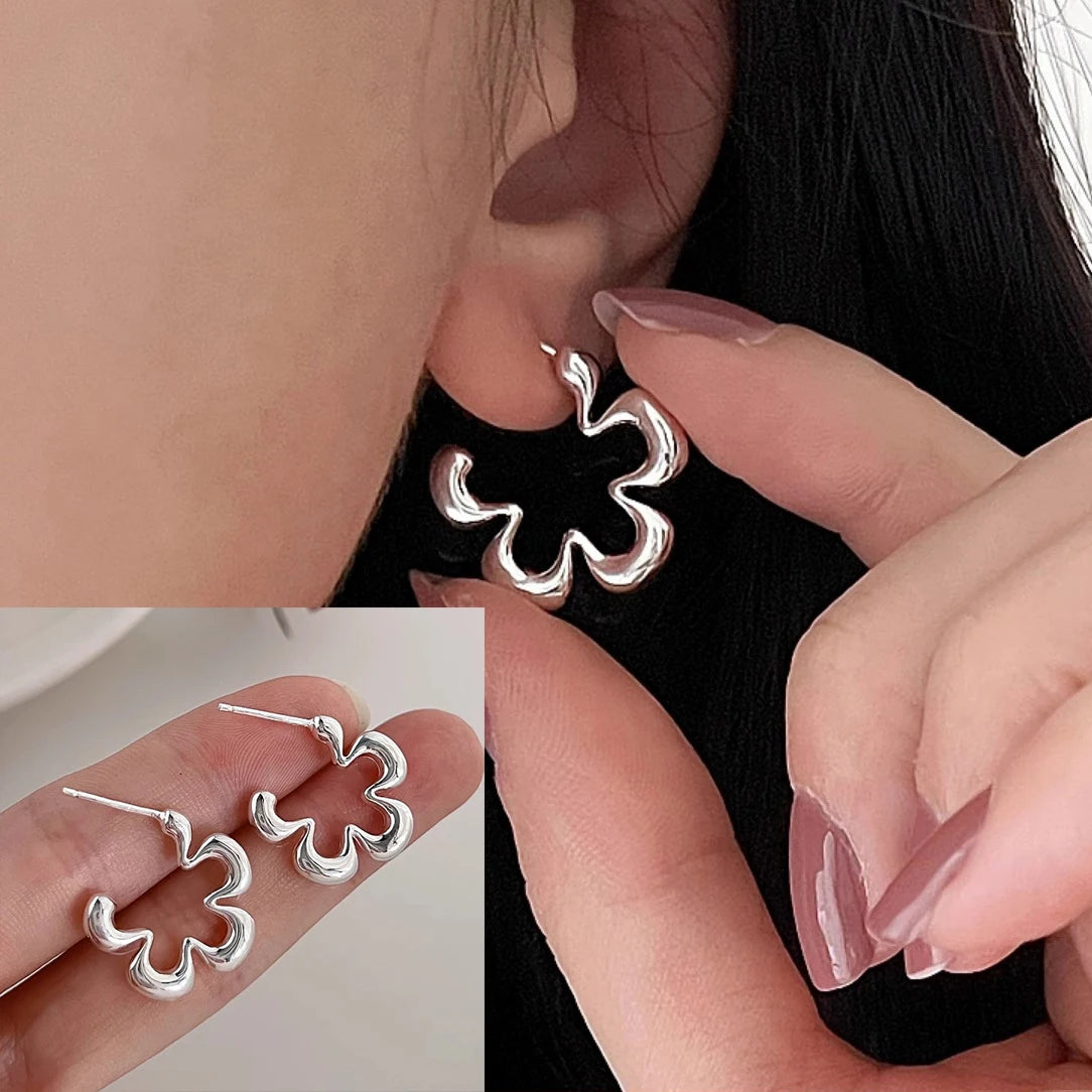 Boucles d’Oreilles Géométriques Velora – Argent 925 (Copie)