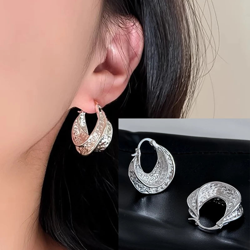 Boucles d’Oreilles Géométriques Velora – Argent 925 (Copie)