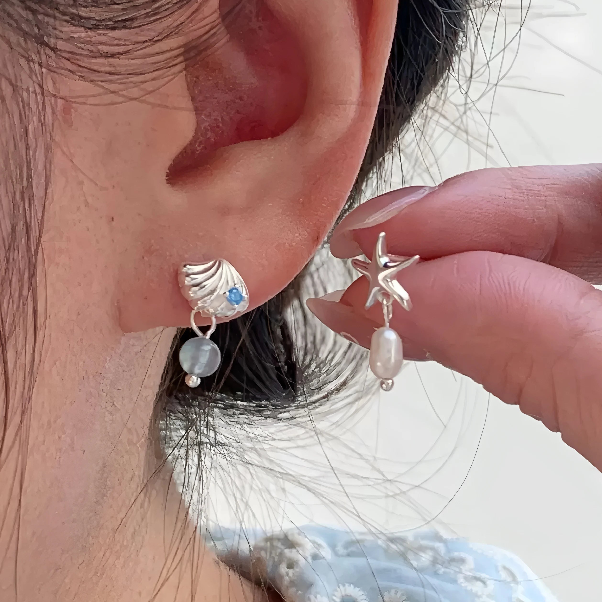 Boucles d’Oreilles Géométriques Velora – Argent 925 (Copie)